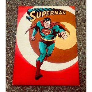 Vintage 1975 Superman Portfolio Folder (Super Friends) Pen-Tab #NJ-39 DC